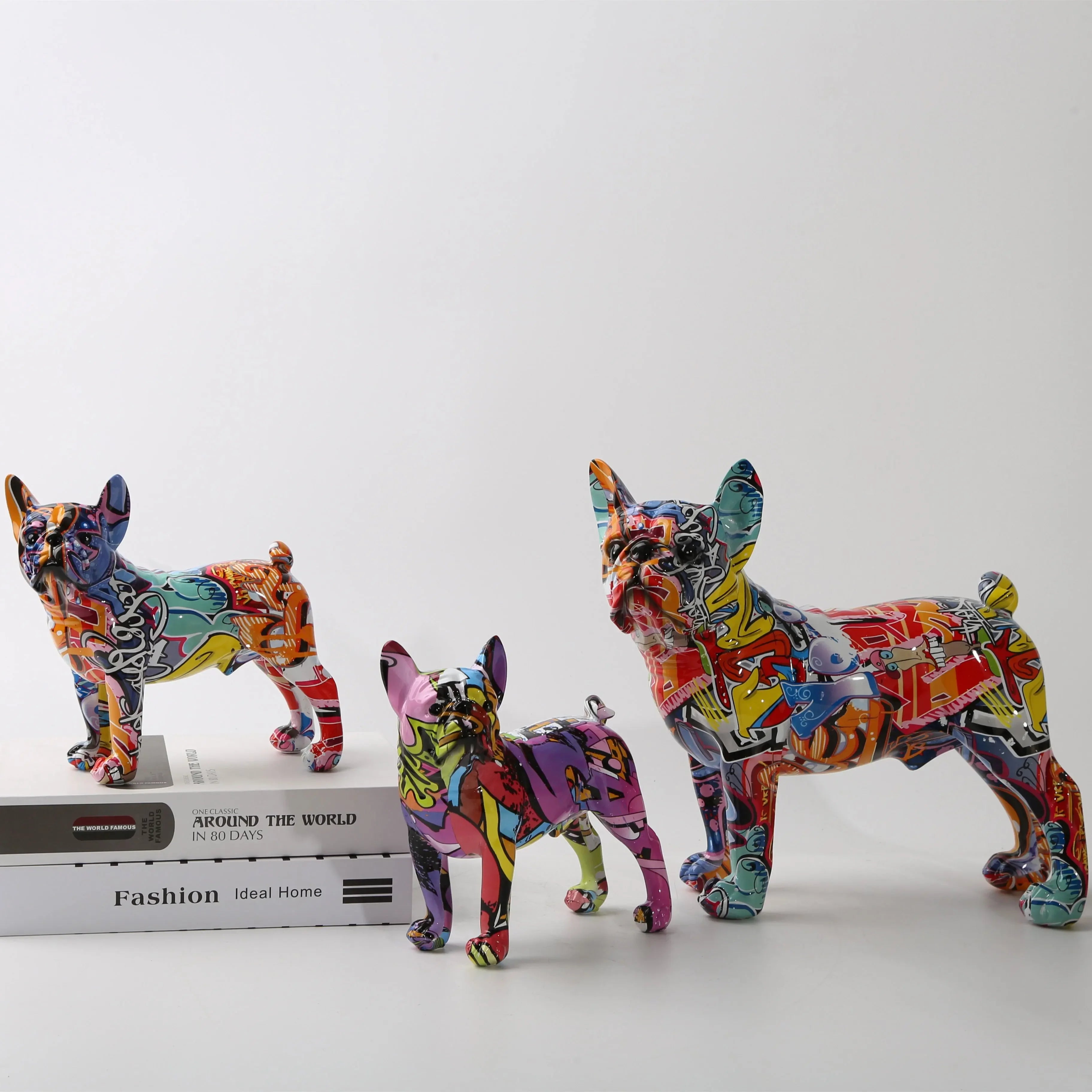 Nordic French Bulldog Resin Art Decoration