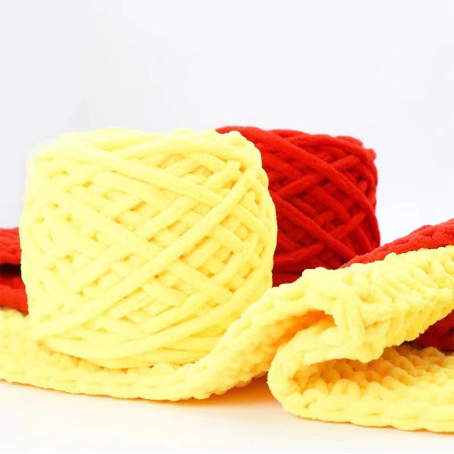 QJH Chunky Thick Polyester Jumbo Yarn Ball 100g