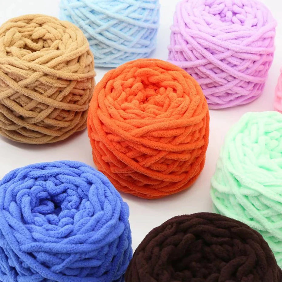 QJH Chunky Thick Polyester Jumbo Yarn Ball 100g