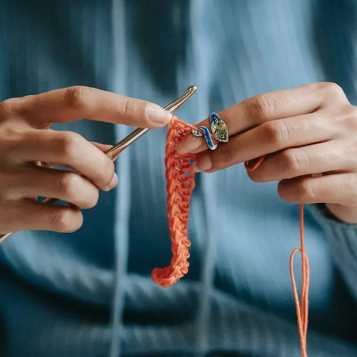 Adjustable Cat Ring Crochet Tension Guide