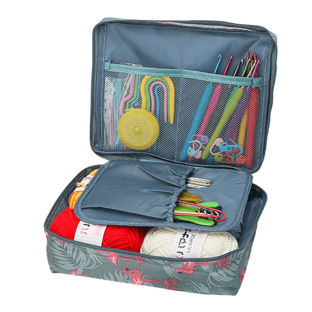 Beginner Crochet Kit with Yarns & Hooks